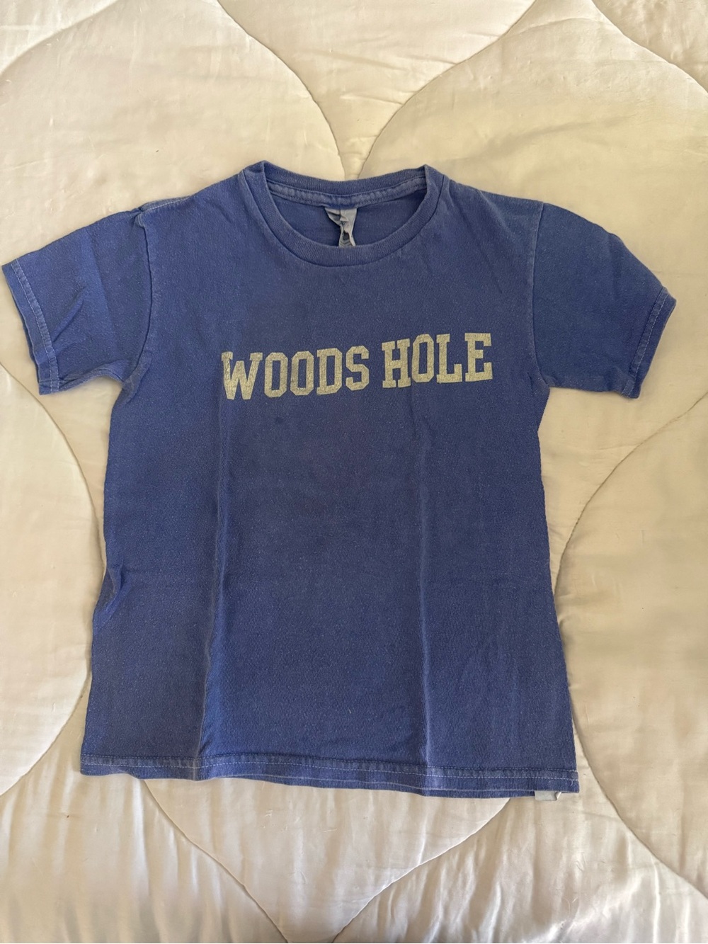 Kids "Woods Hole" Blue Graphic Tee